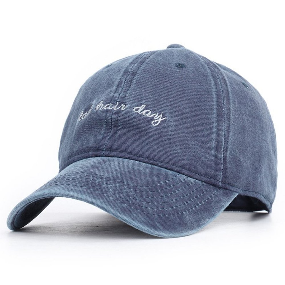 Blue Bad Hair Day Cap